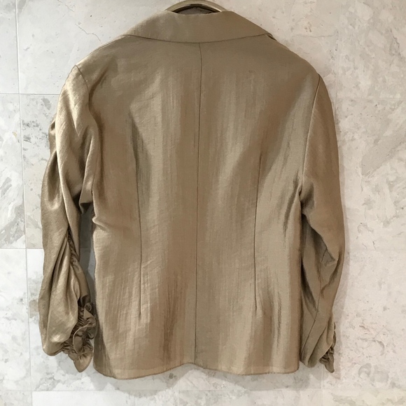 LAFAYETTE 148 {S} Gold Jacket with Sash - Picture 6 of 8